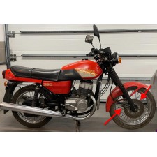 BRZDOVÝ KOTOUČ - PEVNÝ TYP 639 - STARŠÍ TYP (TŘMEN JAWA) (PRŮMĚR 265MM) - VÝROBA GOLDFREN ČR